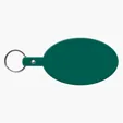 Large Oval Flexible Key Tag Keyring — view 21