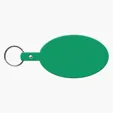 Large Oval Flexible Key Tag Keyring — view 22