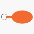 Large Oval Flexible Key Tag Keyring — view 23