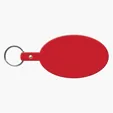 Large Oval Flexible Key Tag Keyring — view 24