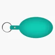 Large Oval Flexible Key Tag Keyring — view 25