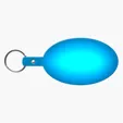 Large Oval Flexible Key Tag Keyring — view 26