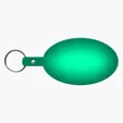 Large Oval Flexible Key Tag Keyring — view 28