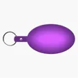 Large Oval Flexible Key Tag Keyring — view 31