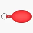 Large Oval Flexible Key Tag Keyring — view 32