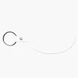 Large Oval Flexible Key Tag Keyring — view 33