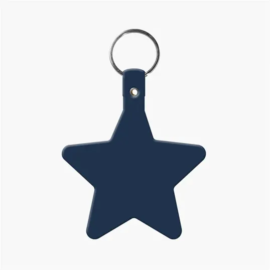 Star Key Tag with Split Ring Keychain — view 4