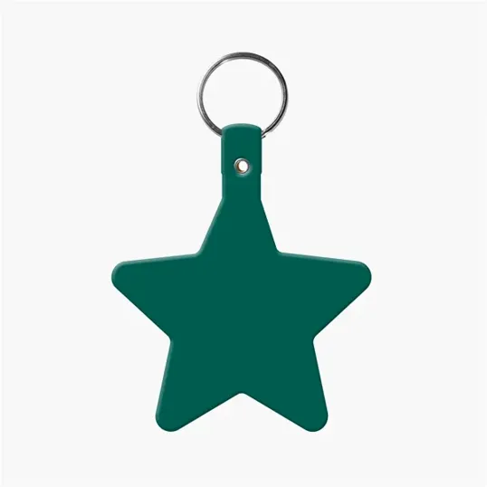 Star Key Tag with Split Ring Keychain — view 5