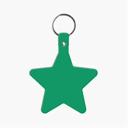 Star Key Tag with Split Ring Keychain — view 6