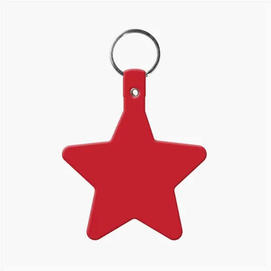Star Key Tag with Split Ring Keychain — view 8