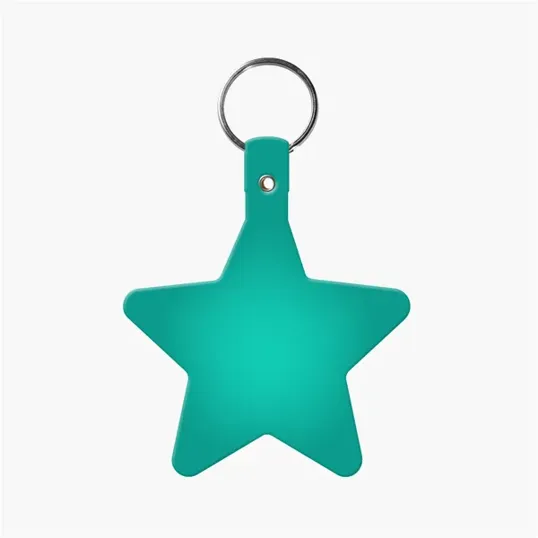Star Key Tag with Split Ring Keychain — view 9