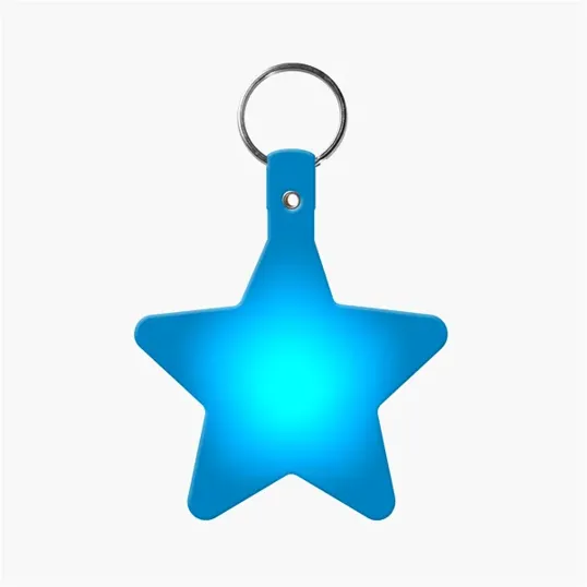 Star Key Tag with Split Ring Keychain — view 10