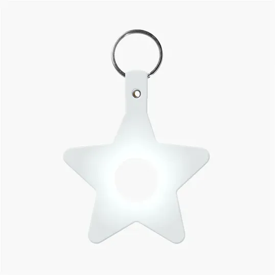 Star Key Tag with Split Ring Keychain — view 11