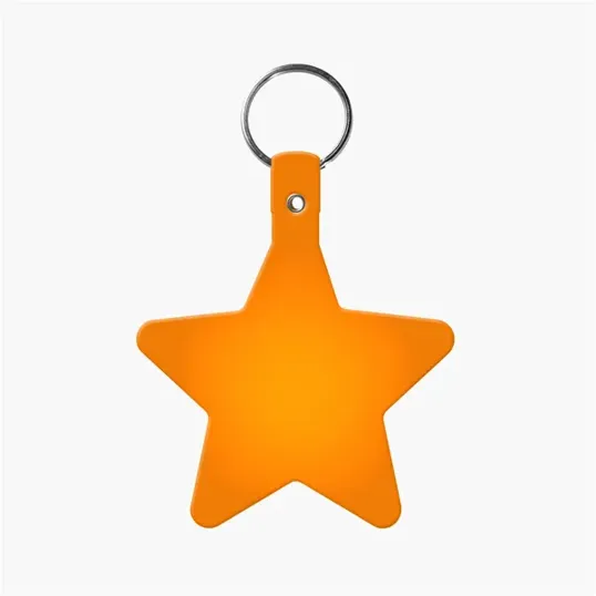Star Key Tag with Split Ring Keychain — view 14