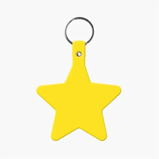 Star Key Tag with Split Ring Keychain — view 18