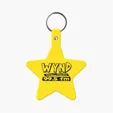 Star Key Tag with Split Ring Keychain