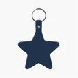 Star Key Tag with Split Ring Keychain — view 4