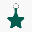 Star Key Tag with Split Ring Keychain — view 5