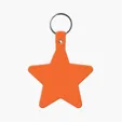Star Key Tag with Split Ring Keychain — view 7