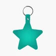 Star Key Tag with Split Ring Keychain — view 9