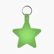 Star Key Tag with Split Ring Keychain — view 13