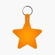 Star Key Tag with Split Ring Keychain — view 14