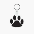 Paw Shape Flexible Key Tag with Keychain — view 11