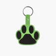 Paw Shape Flexible Key Tag with Keychain — view 13