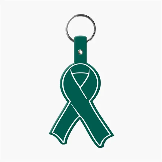 Awareness Ribbon Flexible Key Tag with Split Ring — view 5