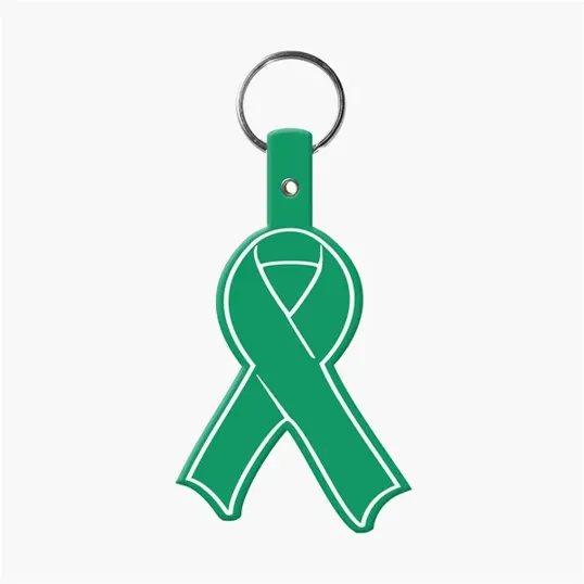 Awareness Ribbon Flexible Key Tag with Split Ring — view 6