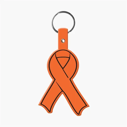 Awareness Ribbon Flexible Key Tag with Split Ring — view 7