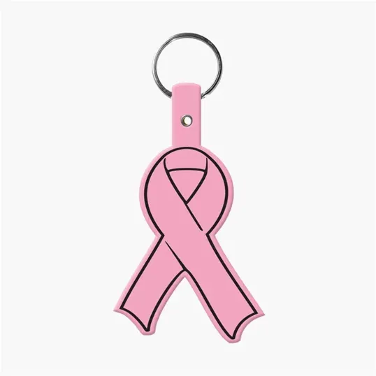 Awareness Ribbon Flexible Key Tag with Split Ring — view 8