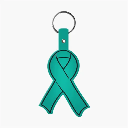 Awareness Ribbon Flexible Key Tag with Split Ring — view 10