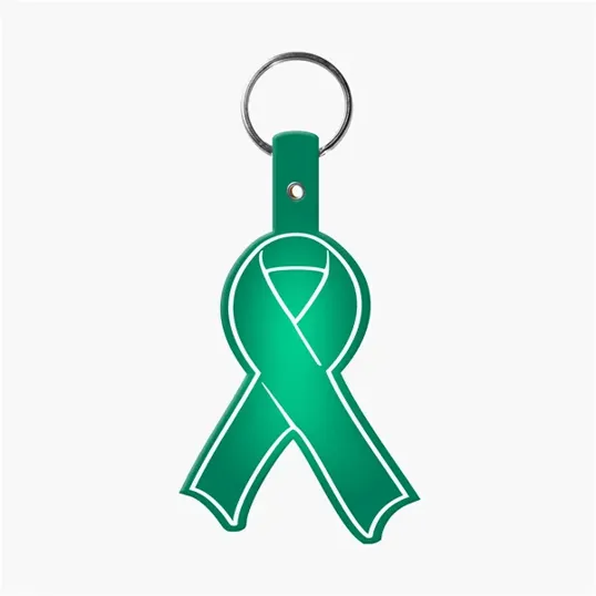 Awareness Ribbon Flexible Key Tag with Split Ring — view 13