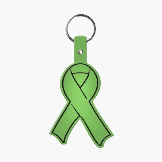 Awareness Ribbon Flexible Key Tag with Split Ring — view 14