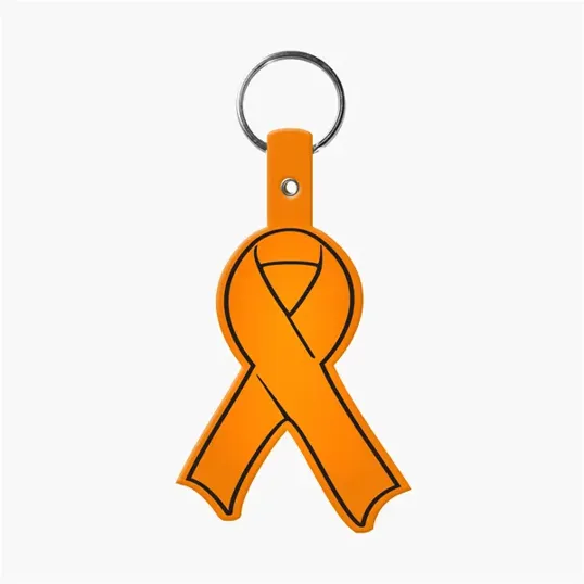 Awareness Ribbon Flexible Key Tag with Split Ring — view 15