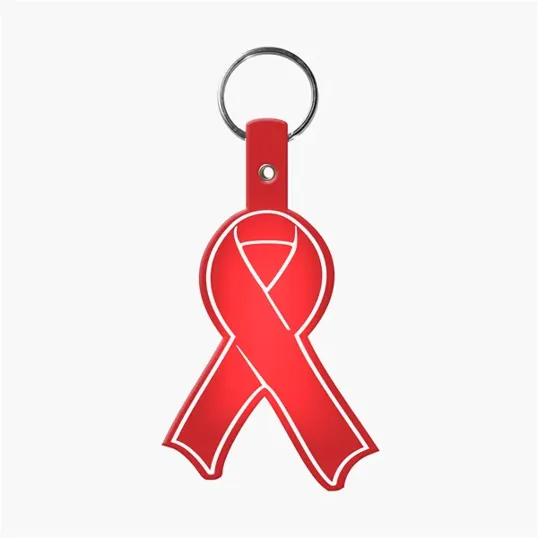 Awareness Ribbon Flexible Key Tag with Split Ring — view 18