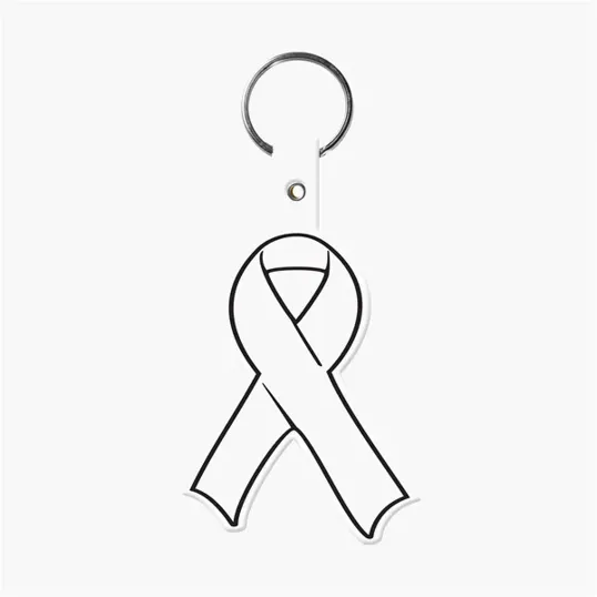 Awareness Ribbon Flexible Key Tag with Split Ring — view 19