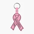 Awareness Ribbon Flexible Key Tag with Split Ring