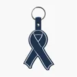 Awareness Ribbon Flexible Key Tag with Split Ring — view 4