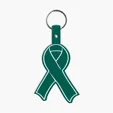 Awareness Ribbon Flexible Key Tag with Split Ring — view 5
