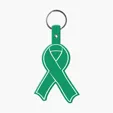 Awareness Ribbon Flexible Key Tag with Split Ring — view 6
