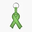 Awareness Ribbon Flexible Key Tag with Split Ring — view 14