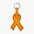 Awareness Ribbon Flexible Key Tag with Split Ring — view 15