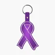 Awareness Ribbon Flexible Key Tag with Split Ring — view 17