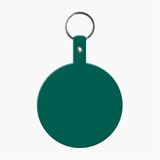 Large Circle Flexible Key Tag with Keychain — view 5