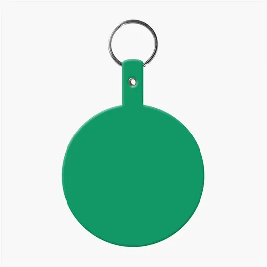 Large Circle Flexible Key Tag with Keychain — view 6