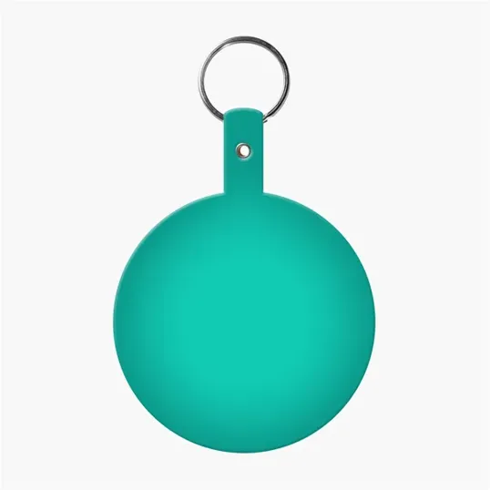 Large Circle Flexible Key Tag with Keychain — view 9