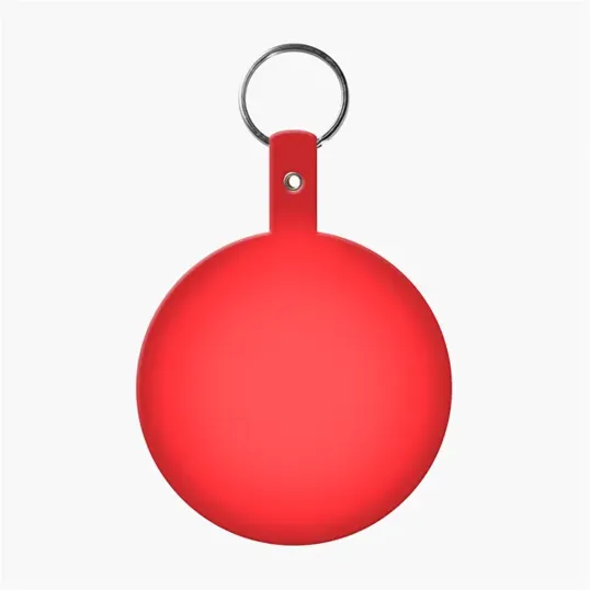 Large Circle Flexible Key Tag with Keychain — view 16