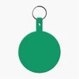 Large Circle Flexible Key Tag with Keychain — view 6